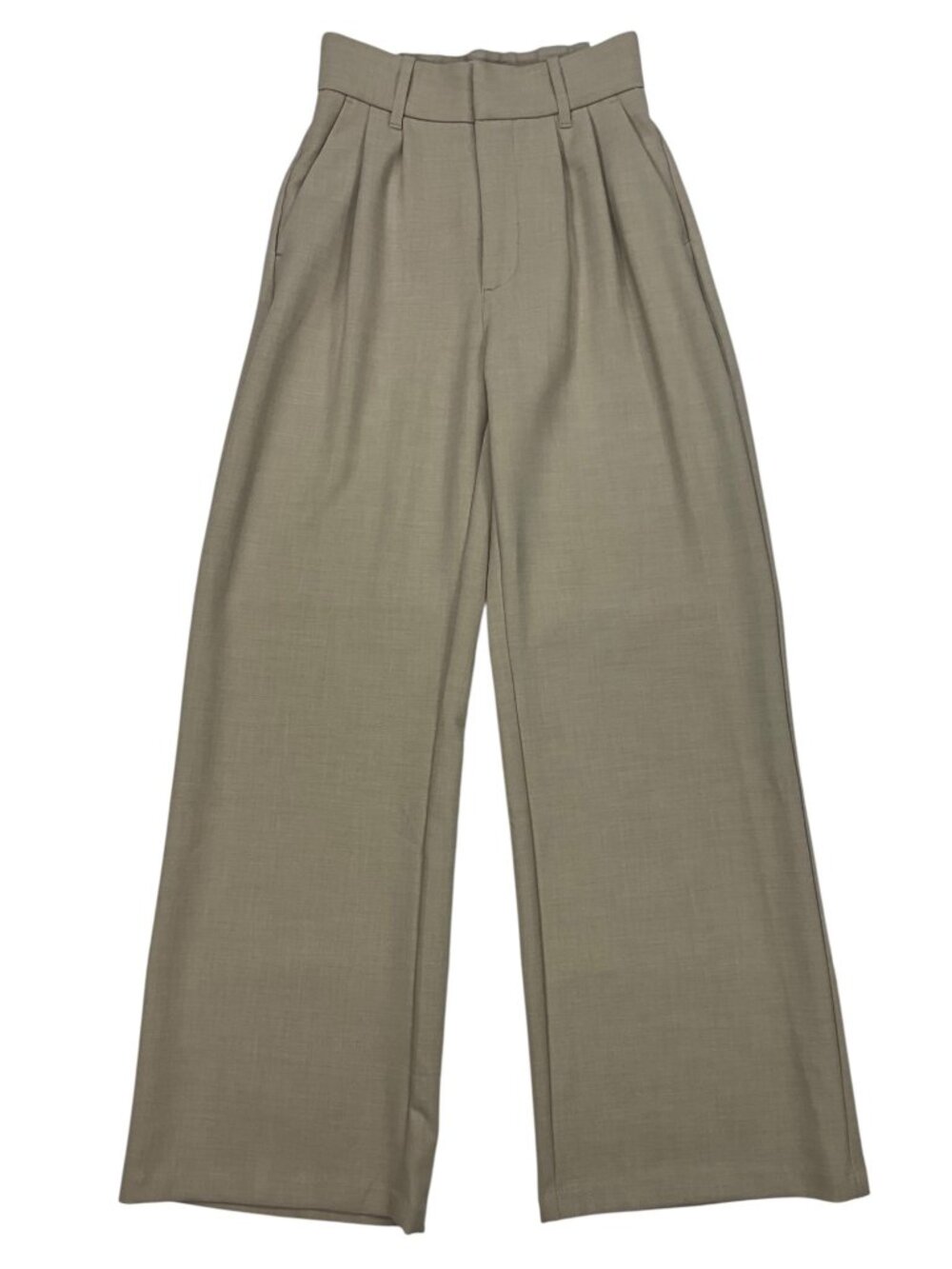 Abercrombie & Fitch A&F Sloane Tailored Wide Leg Pant XXS Short Cream NEW - Picture 12 of 12